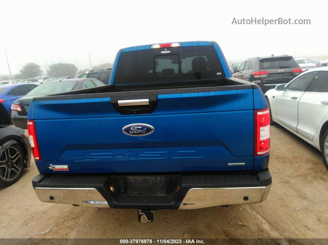 2018 Ford F-150 Xlt Blue vin: 1FTEW1CP0JKF02645