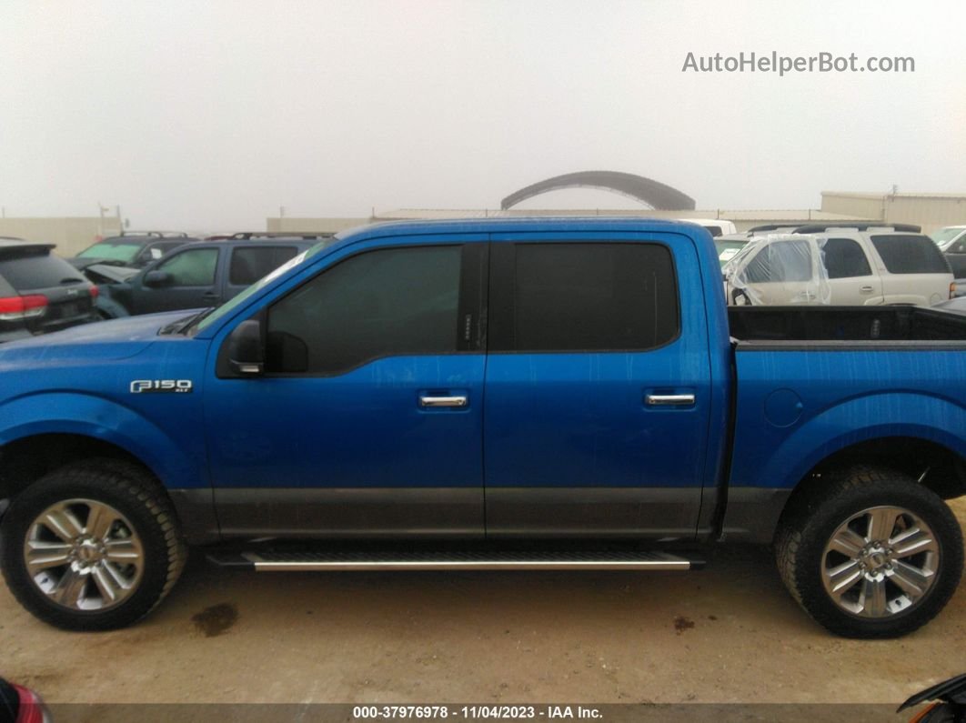 2018 Ford F-150 Xlt Blue vin: 1FTEW1CP0JKF02645