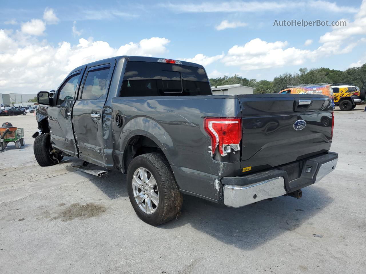 2017 Ford F150 Supercrew Gray vin: 1FTEW1CP1HFA41989