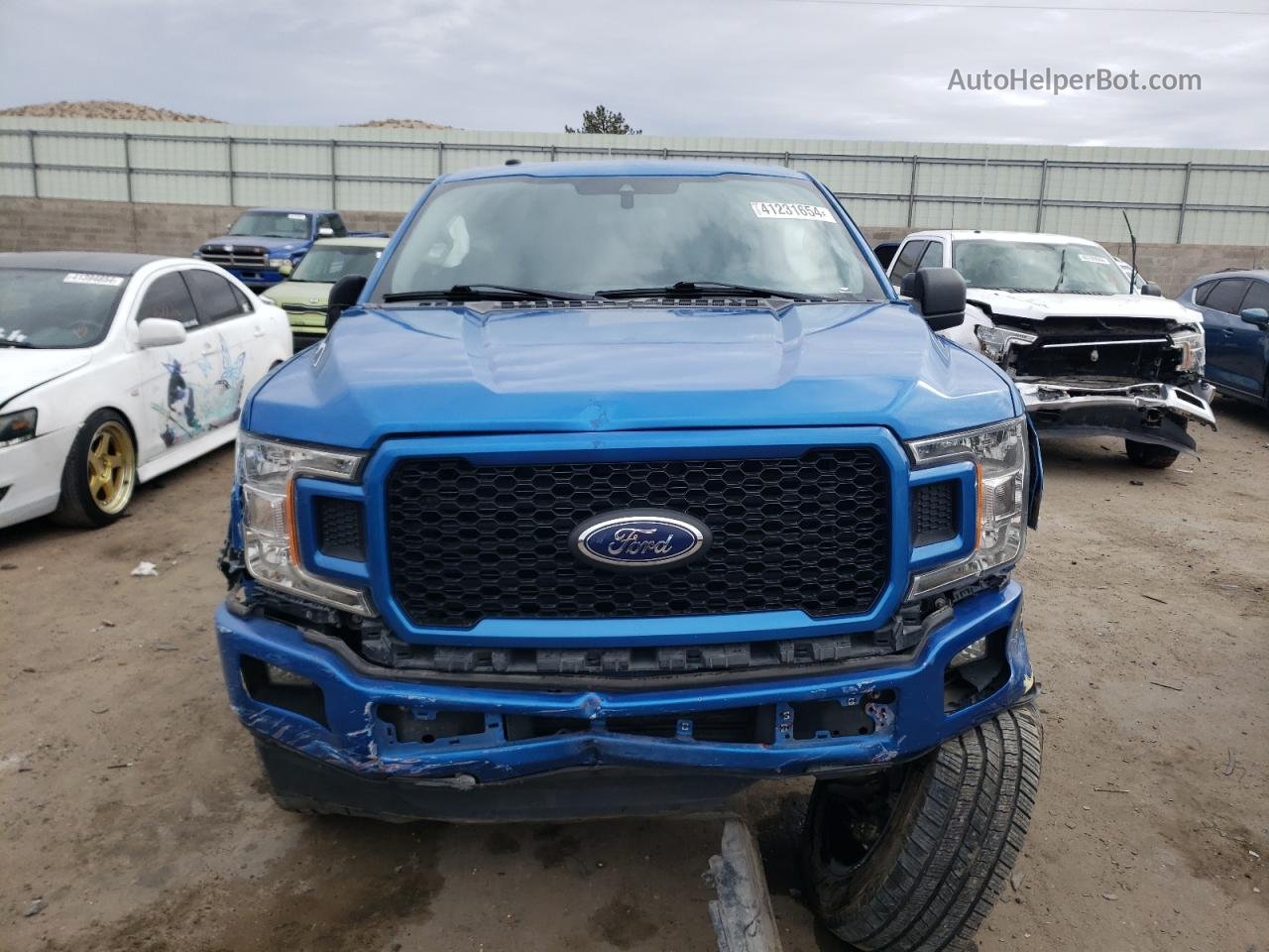 2019 Ford F150 Supercrew Blue vin: 1FTEW1CP1KKD63546