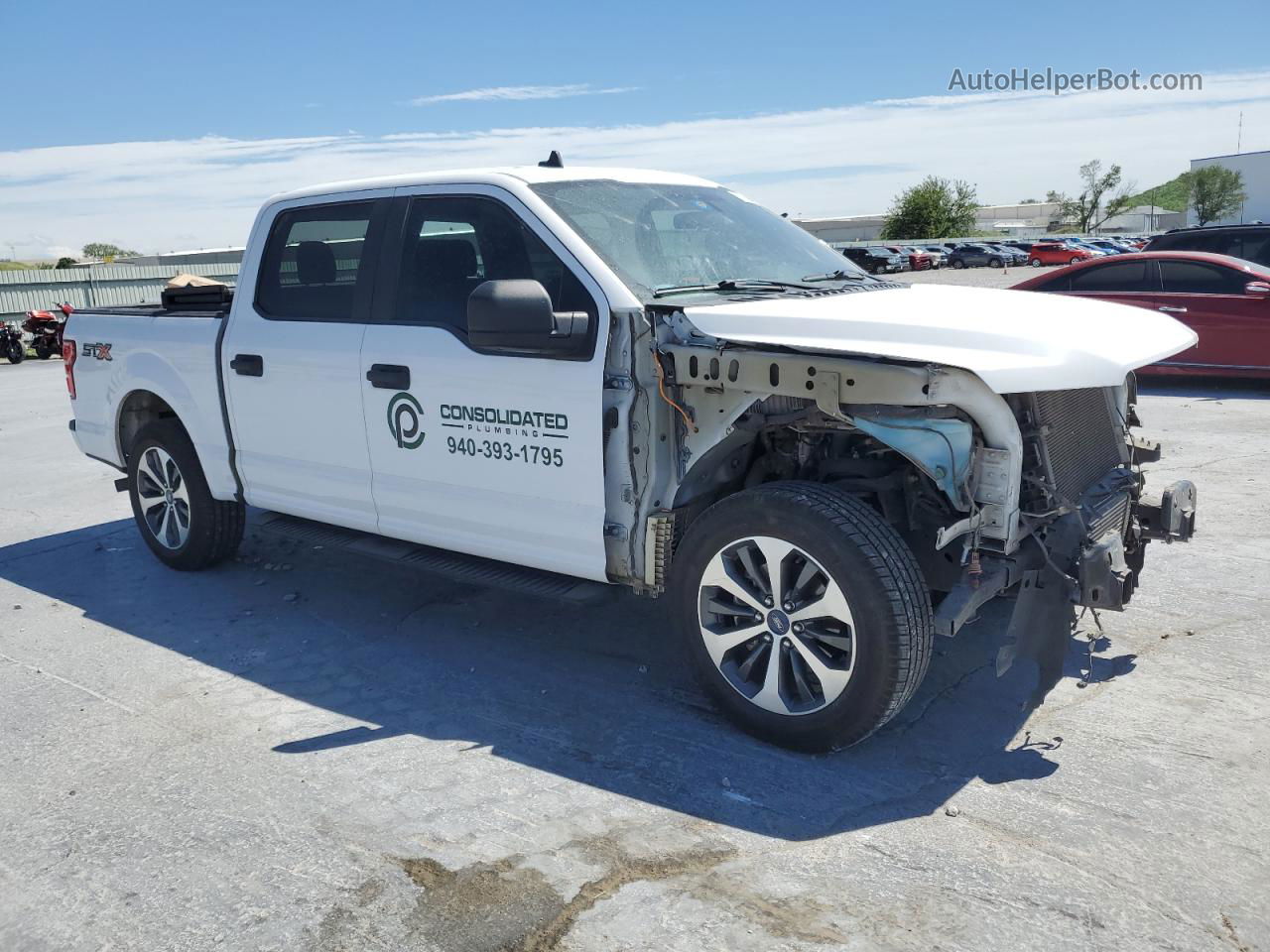 2020 Ford F150 Supercrew White vin: 1FTEW1CP1LKD88822