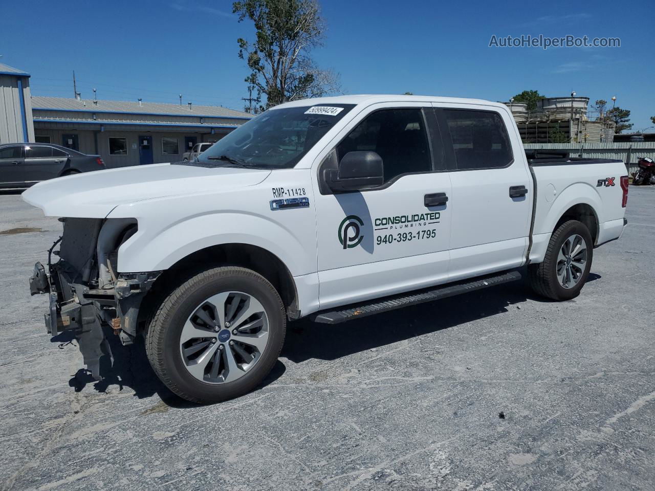 2020 Ford F150 Supercrew White vin: 1FTEW1CP1LKD88822