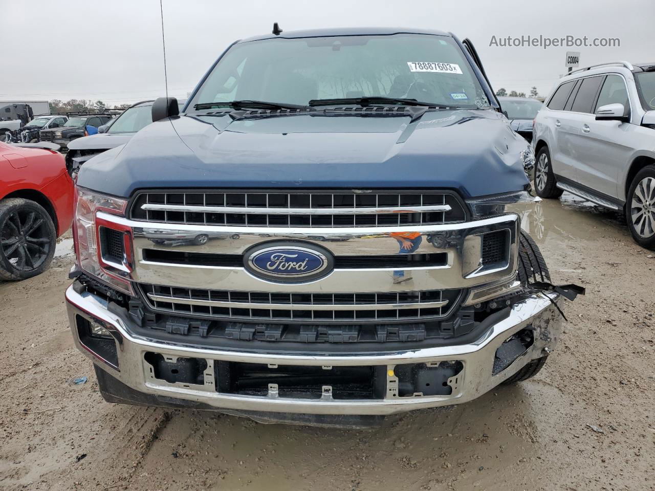 2020 Ford F150 Supercrew Blue vin: 1FTEW1CP1LKE15260