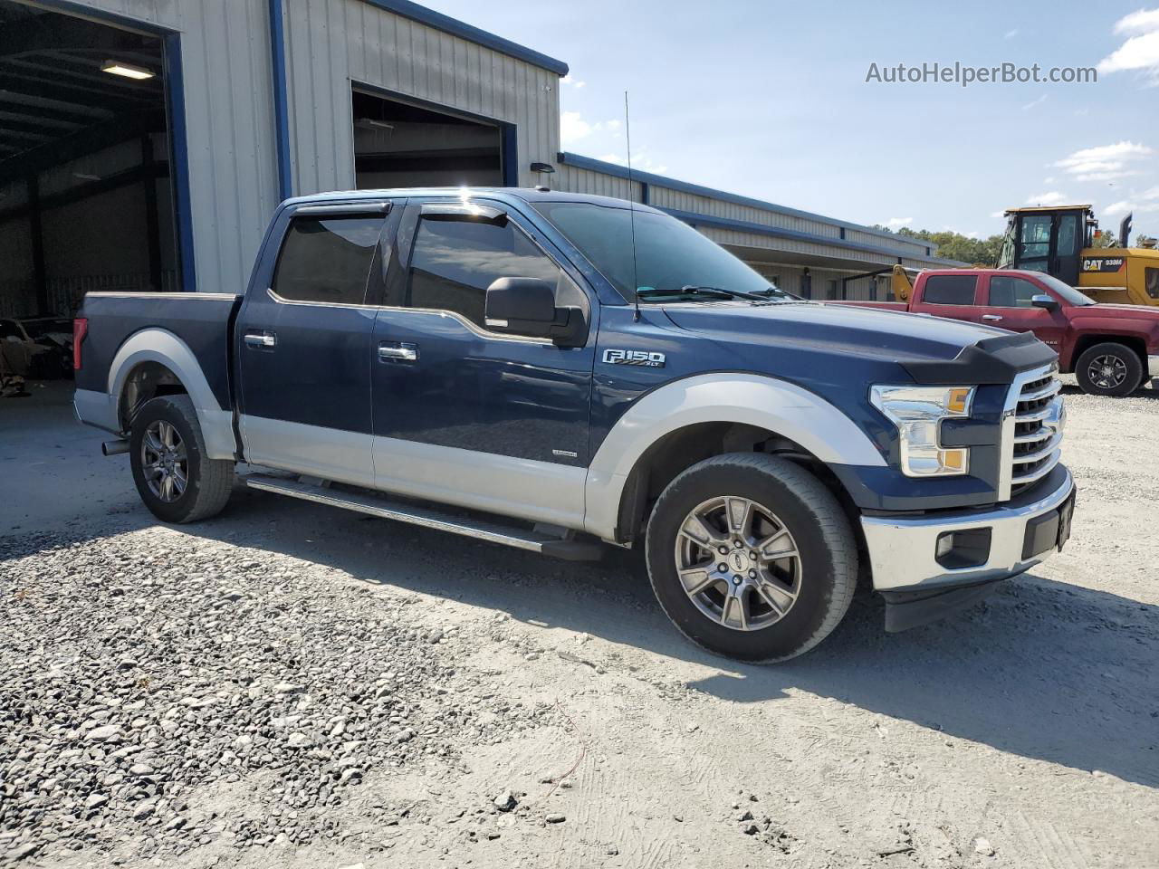 2017 Ford F150 Supercrew Blue vin: 1FTEW1CP2HFA40687