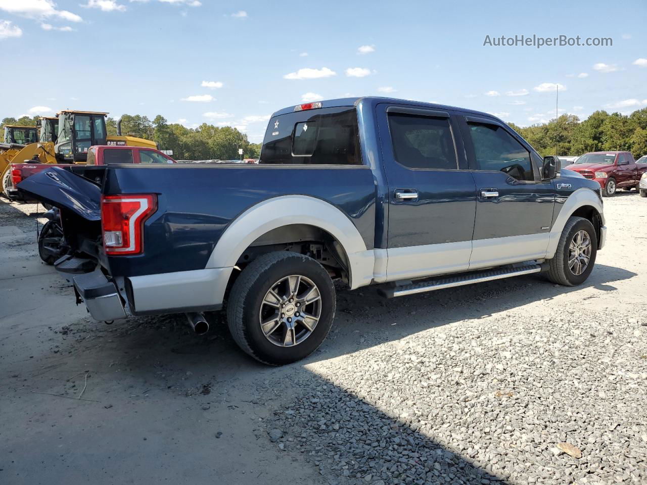 2017 Ford F150 Supercrew Blue vin: 1FTEW1CP2HFA40687