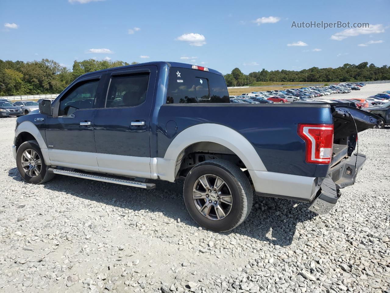 2017 Ford F150 Supercrew Blue vin: 1FTEW1CP2HFA40687