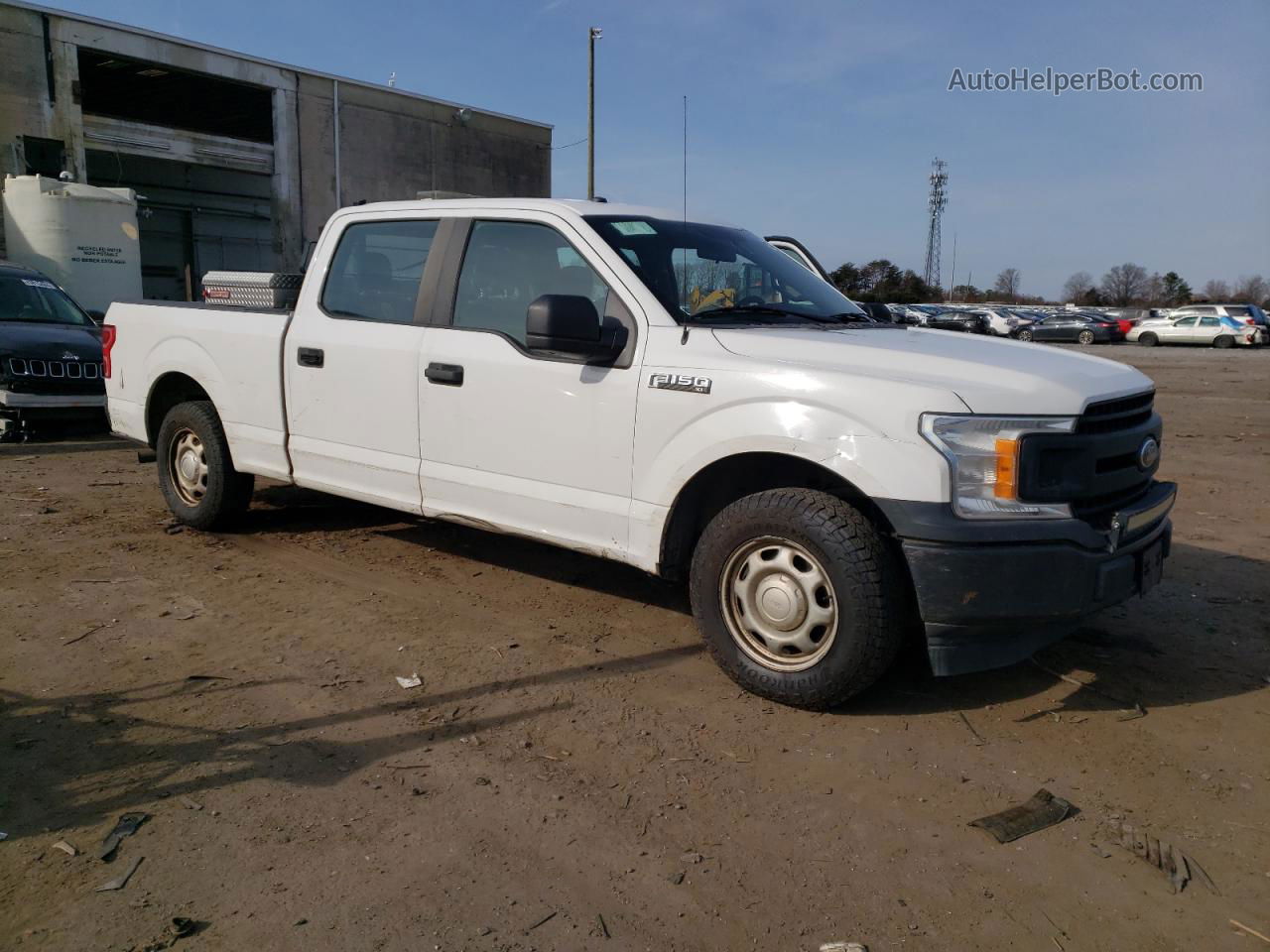 2018 Ford F150 Supercrew Белый vin: 1FTEW1CP2JFD18400