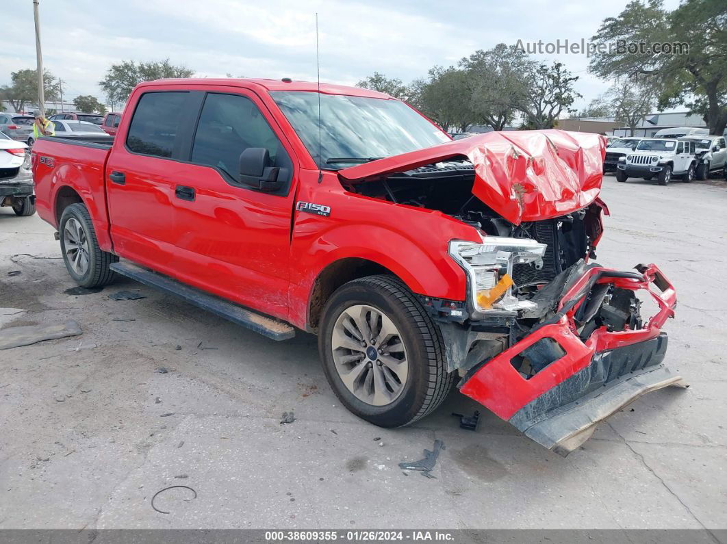 2018 Ford F-150 Xl Red vin: 1FTEW1CP2JKC47500