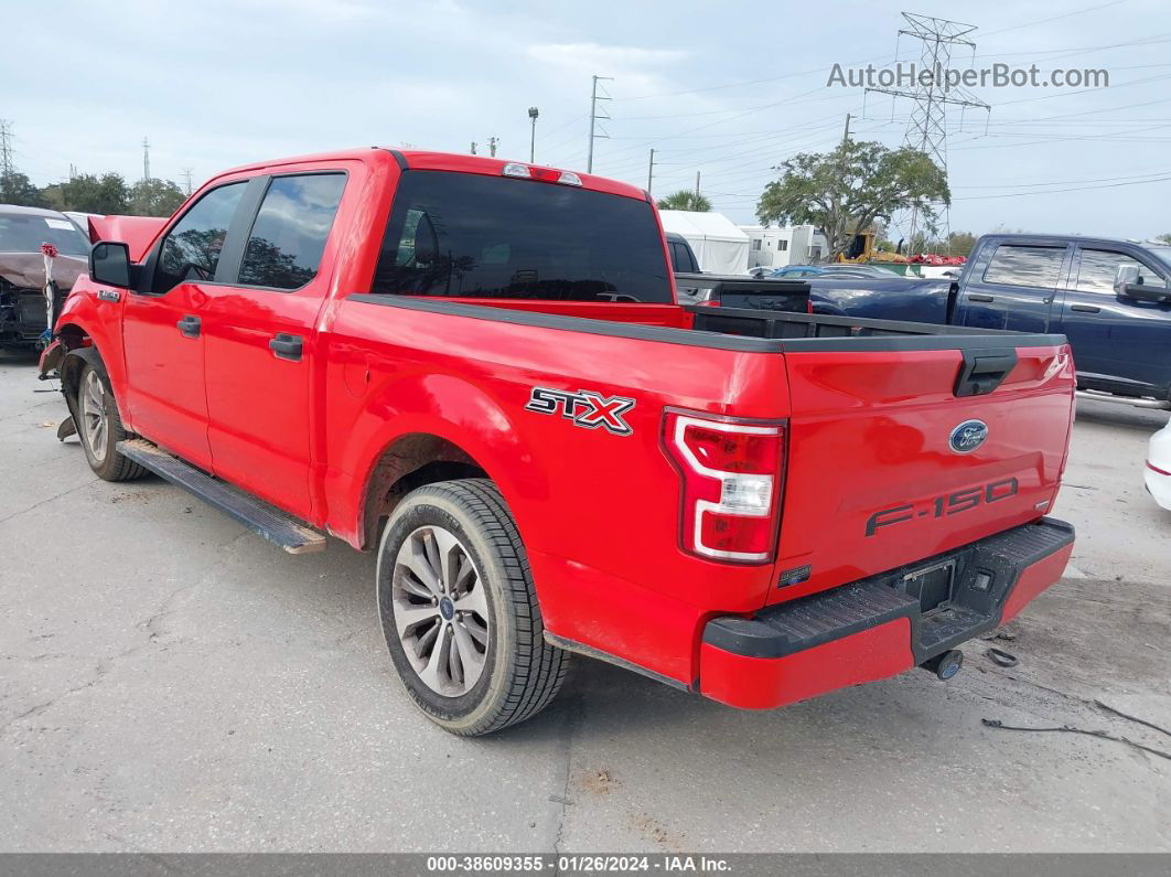 2018 Ford F-150 Xl Red vin: 1FTEW1CP2JKC47500