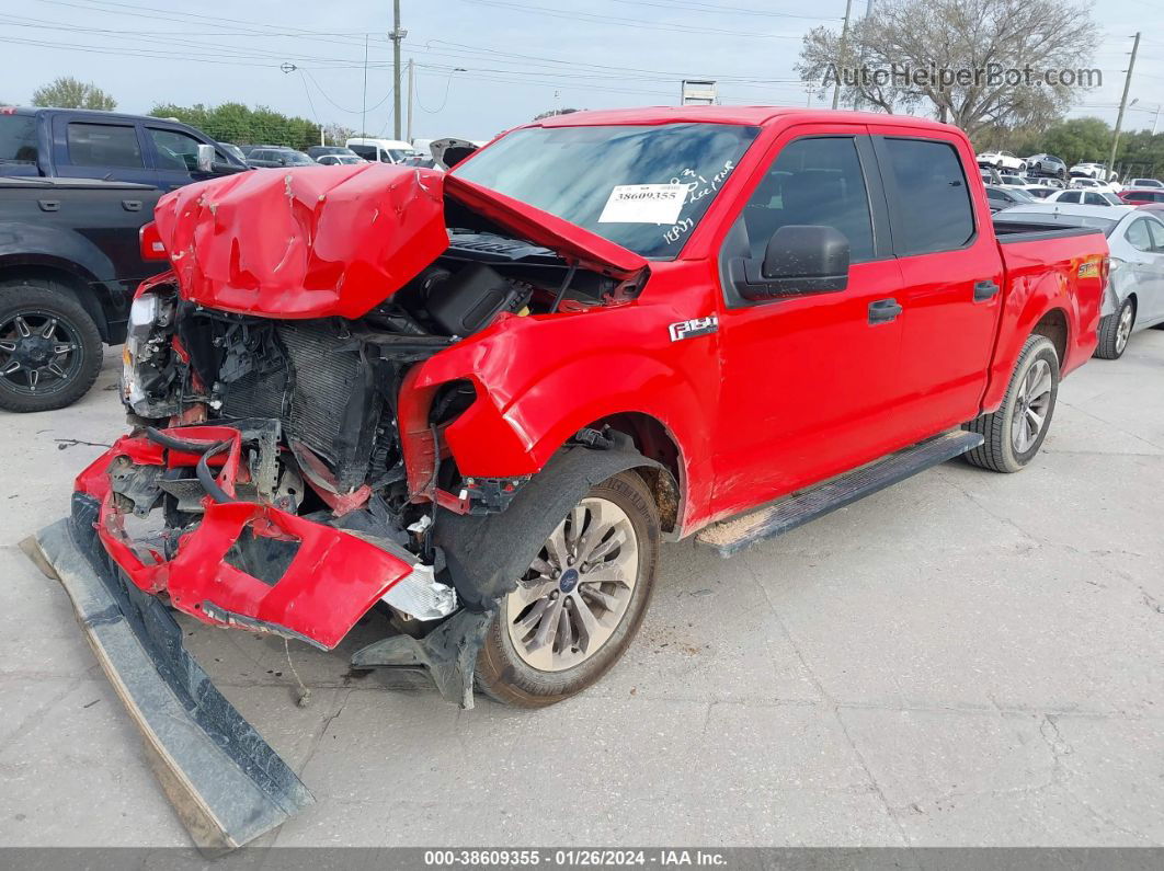 2018 Ford F-150 Xl Red vin: 1FTEW1CP2JKC47500