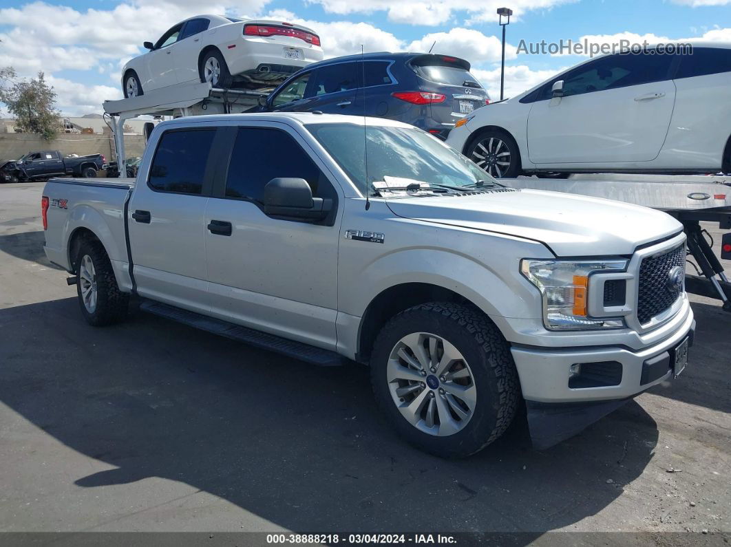 2018 Ford F-150 Xl Silver vin: 1FTEW1CP2JKC54057