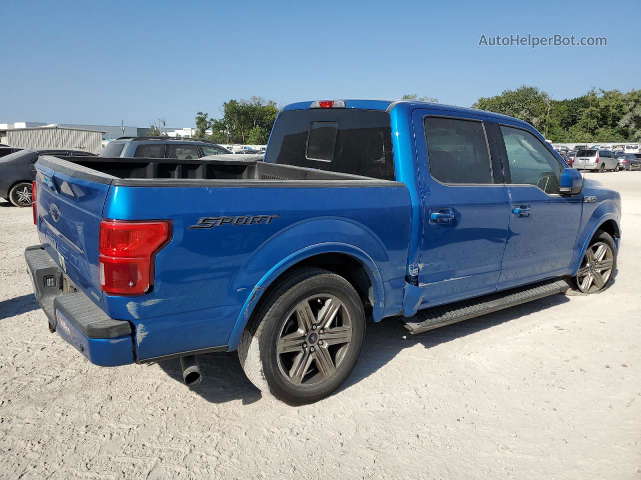 2019 Ford F150 Supercrew Blue vin: 1FTEW1CP2KFB84988