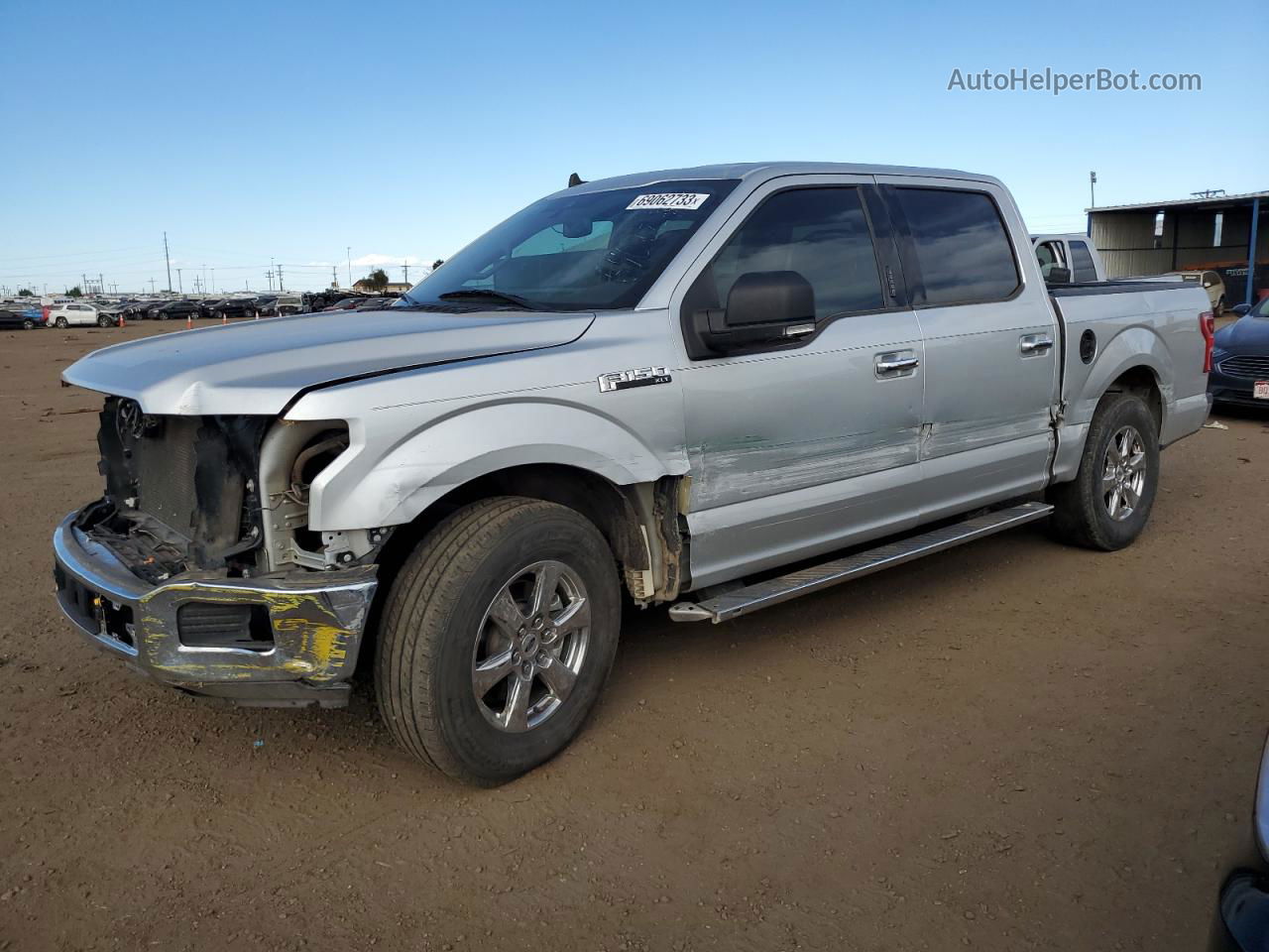 2019 Ford F150 Supercrew Silver vin: 1FTEW1CP2KKF03698