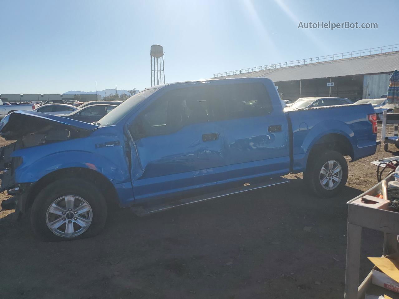 2020 Ford F150 Supercrew Синий vin: 1FTEW1CP2LKD97433