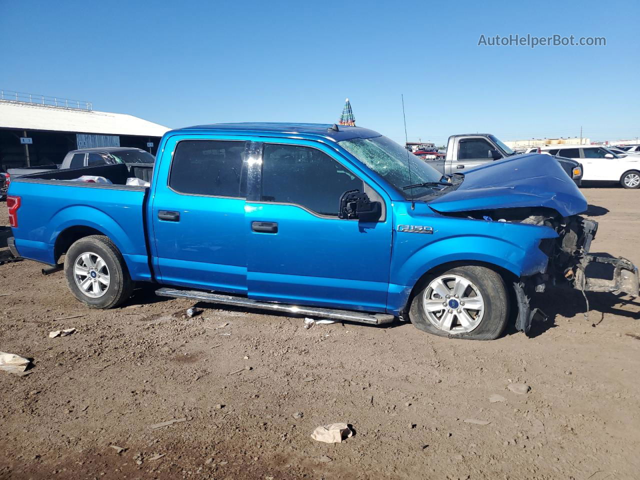 2020 Ford F150 Supercrew Blue vin: 1FTEW1CP2LKD97433