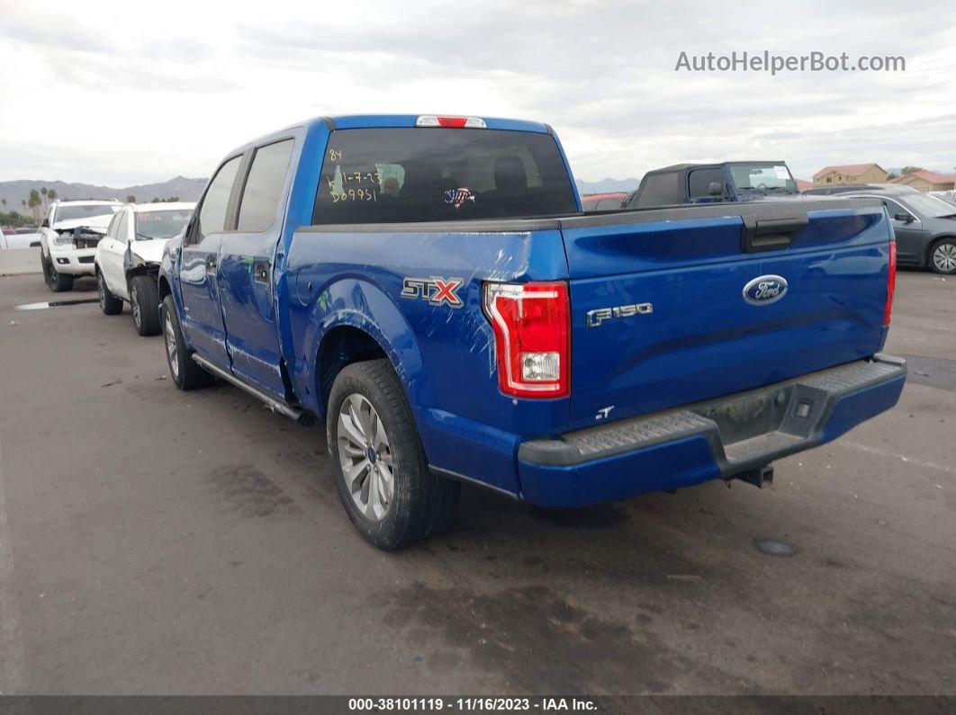 2017 Ford F-150 Xl Blue vin: 1FTEW1CP3HKD09951