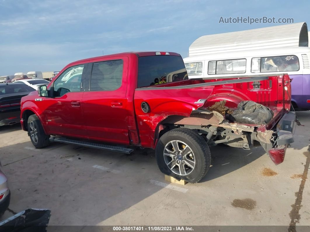2017 Ford F-150 Xlt Red vin: 1FTEW1CP3HKD69275