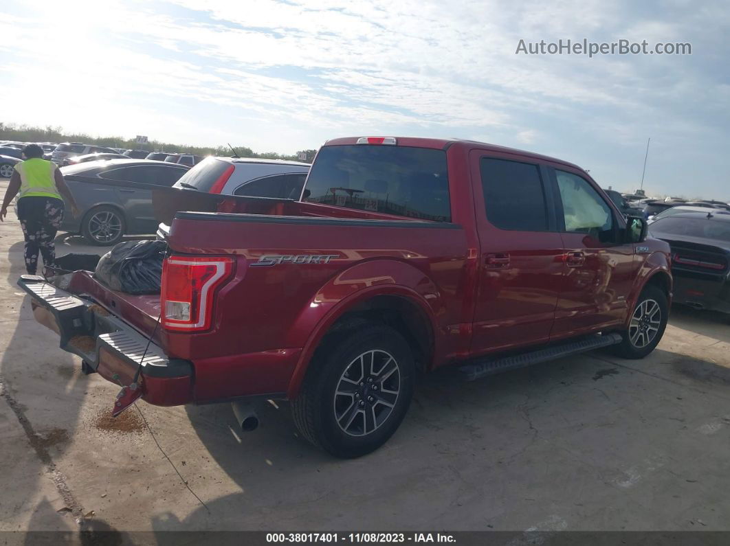 2017 Ford F-150 Xlt Red vin: 1FTEW1CP3HKD69275