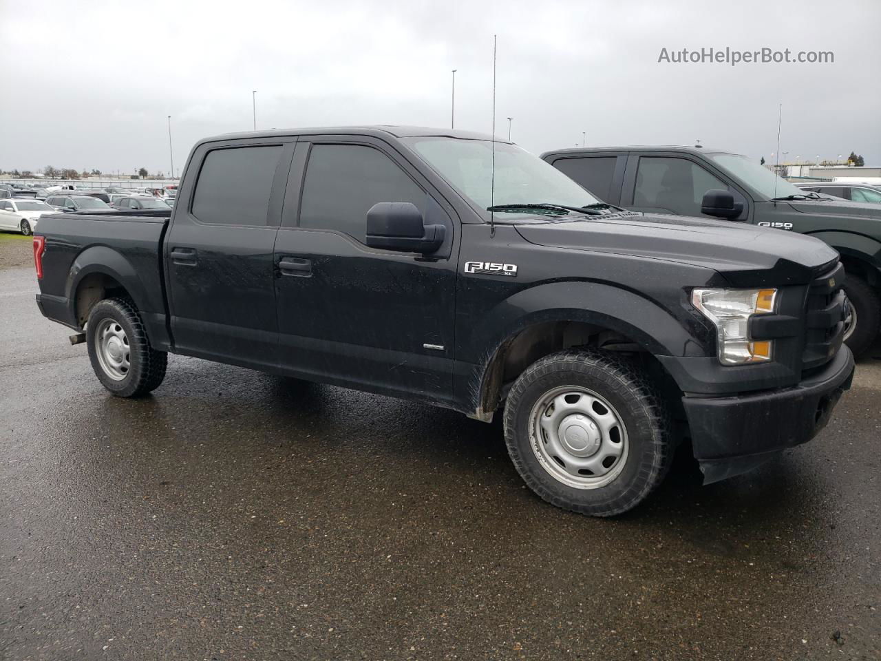 2017 Ford F150 Supercrew Black vin: 1FTEW1CP3HKE53564