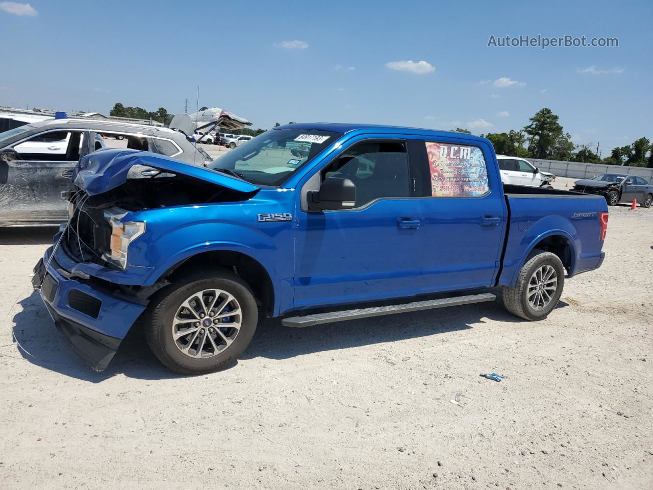 2018 Ford F150 Supercrew Blue vin: 1FTEW1CP3JKC40054