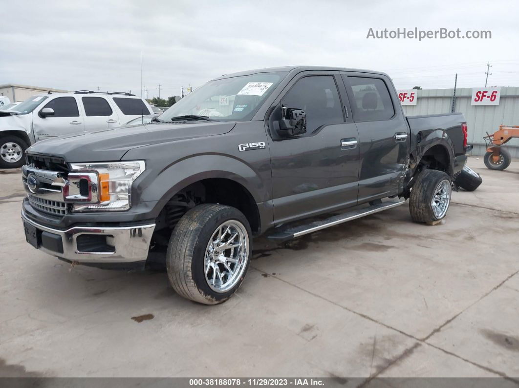 2018 Ford F-150 Xlt Gray vin: 1FTEW1CP3JKD98202