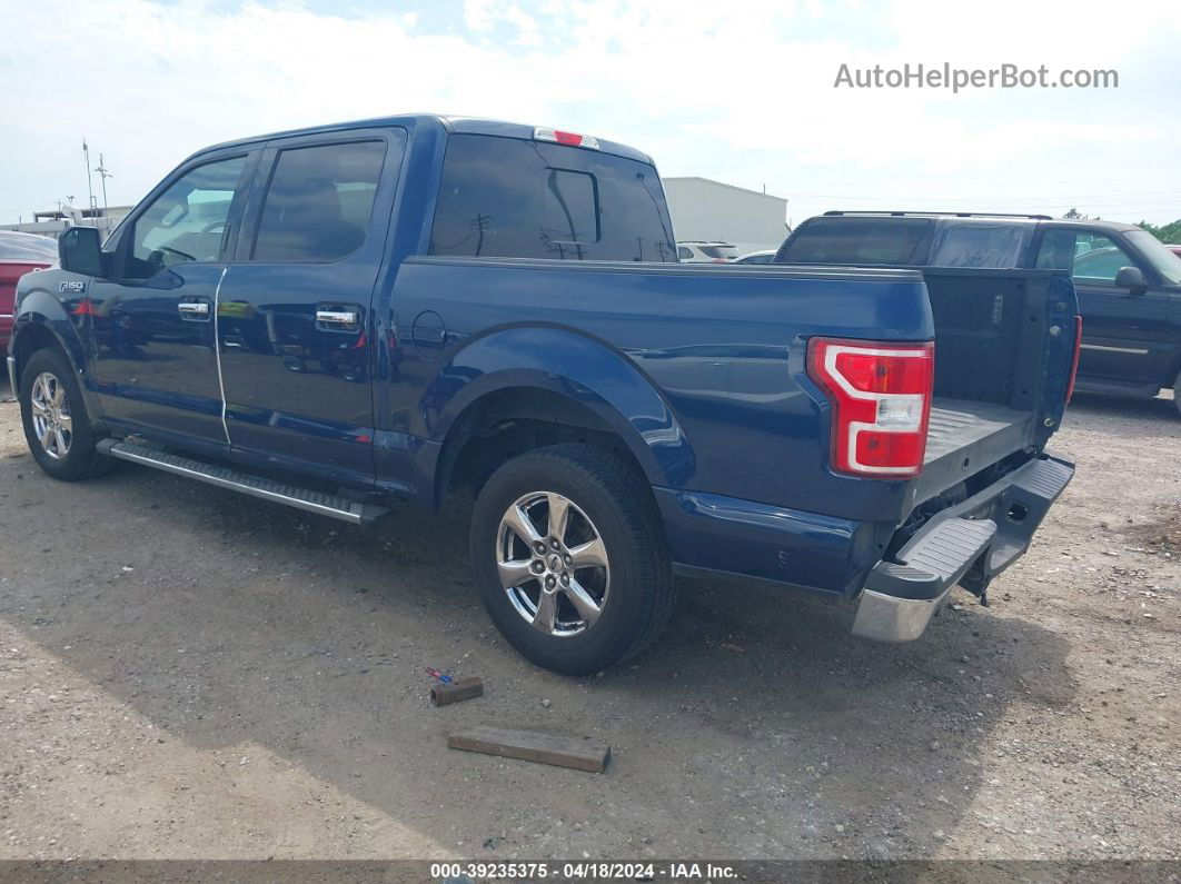 2019 Ford F-150 Xlt Blue vin: 1FTEW1CP3KKC02616