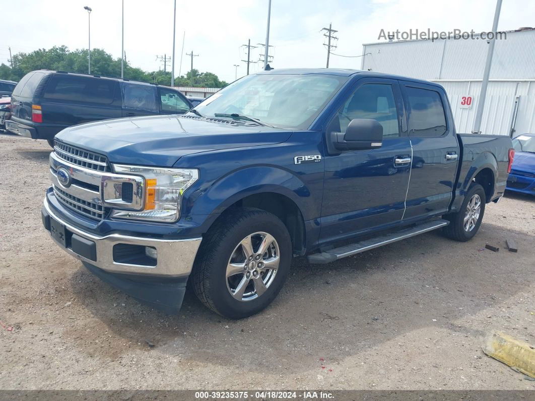 2019 Ford F-150 Xlt Blue vin: 1FTEW1CP3KKC02616