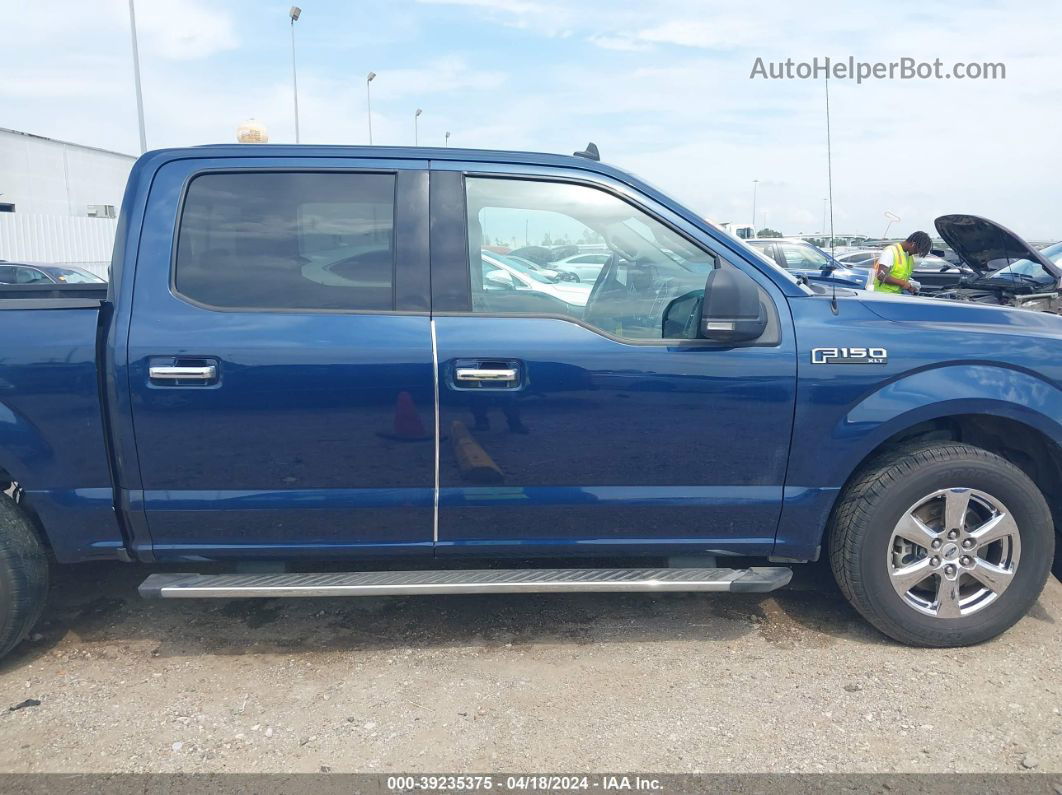 2019 Ford F-150 Xlt Blue vin: 1FTEW1CP3KKC02616