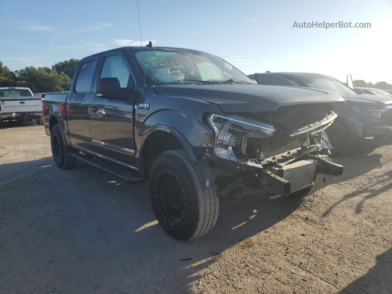 2020 Ford F150 Supercrew Серый vin: 1FTEW1CP3LKD06055