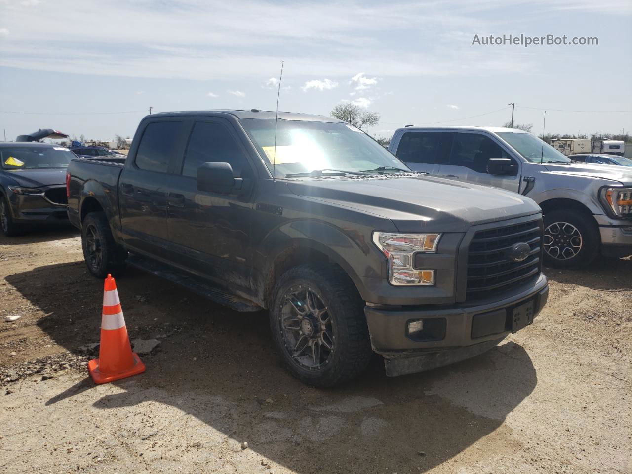 2017 Ford F150 Supercrew Black vin: 1FTEW1CP4HKD69785