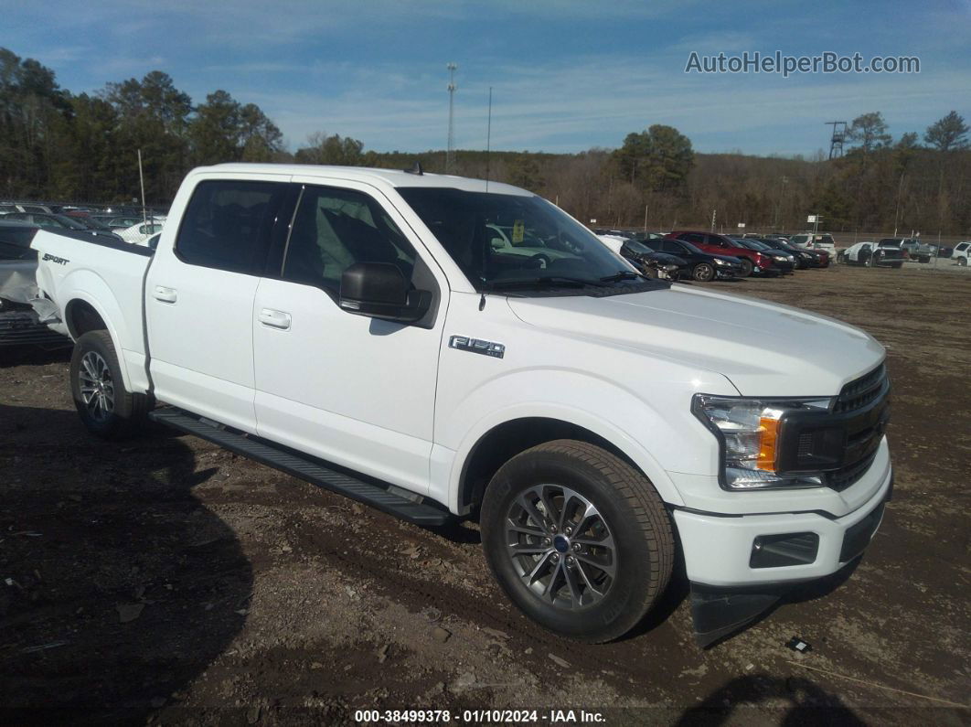 2019 Ford F-150 Xlt White vin: 1FTEW1CP4KFA51293