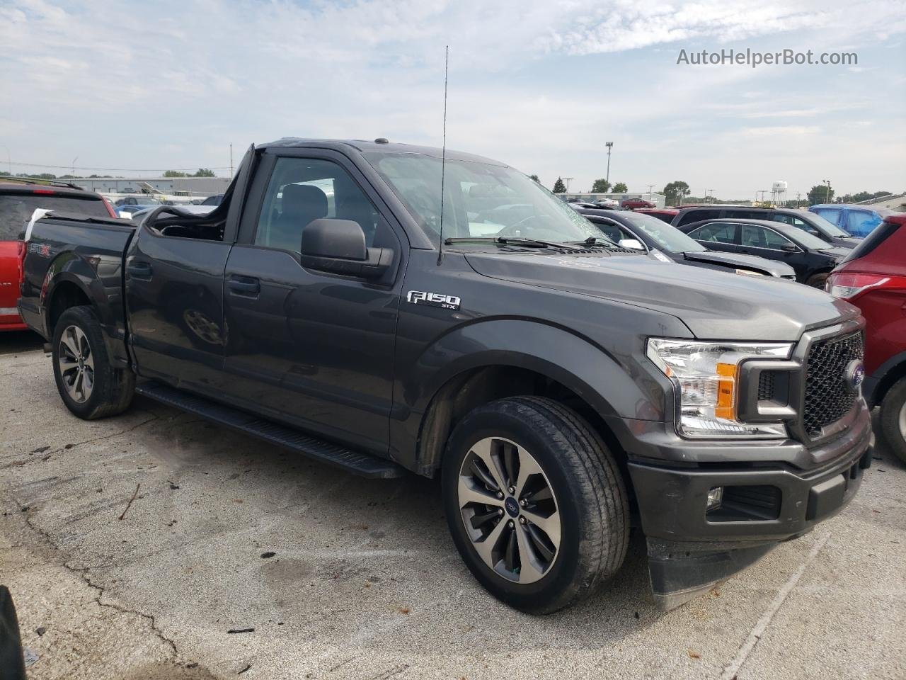 2019 Ford F150 Supercrew Gray vin: 1FTEW1CP4KFB58005