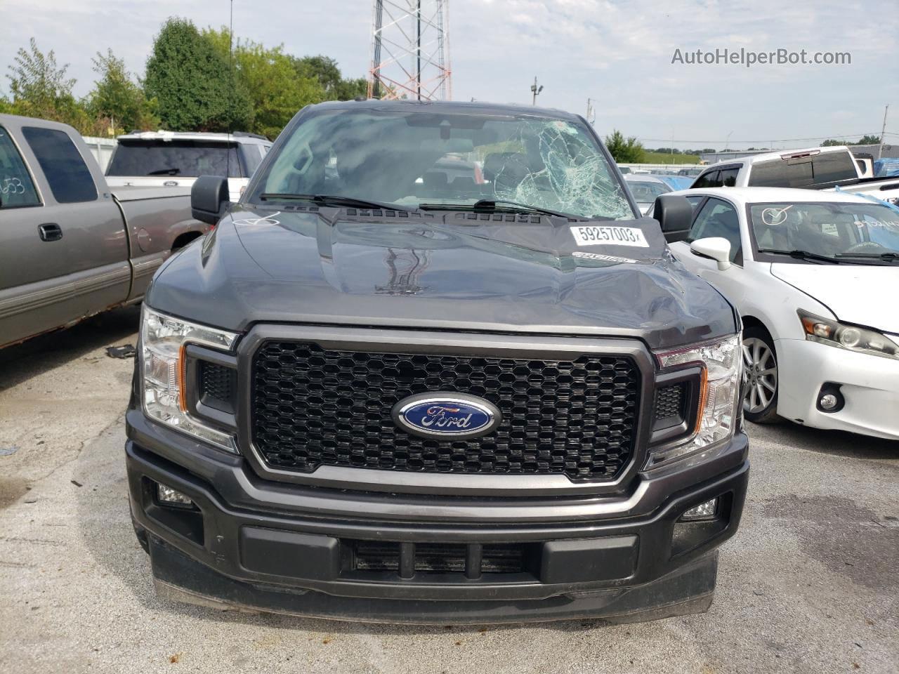 2019 Ford F150 Supercrew Gray vin: 1FTEW1CP4KFB58005