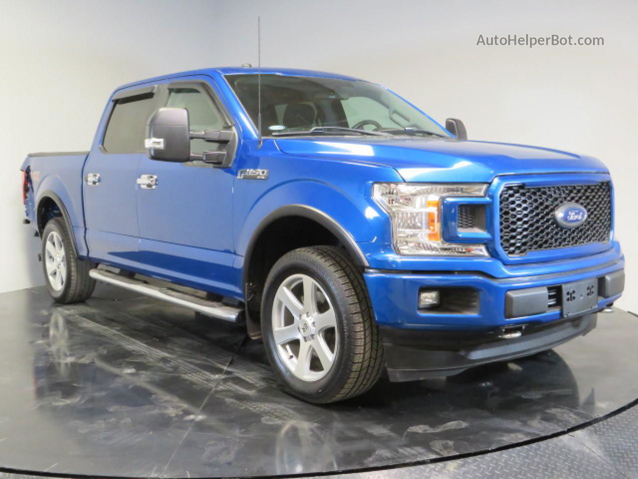 2018 Ford F150 Supercrew Blue vin: 1FTEW1CP5JKD35263