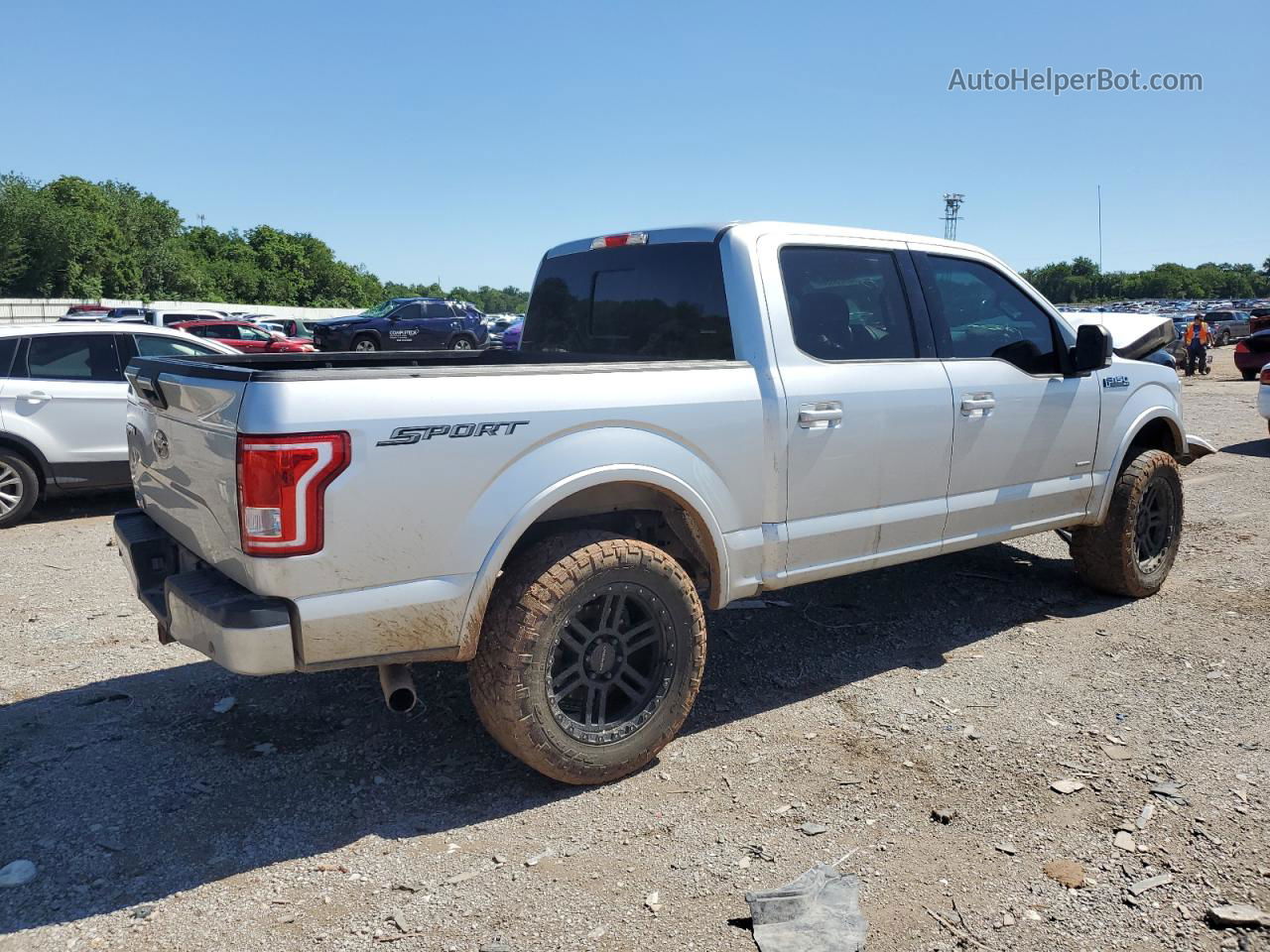 2017 Ford F150 Supercrew Серебряный vin: 1FTEW1CP6HFA33418