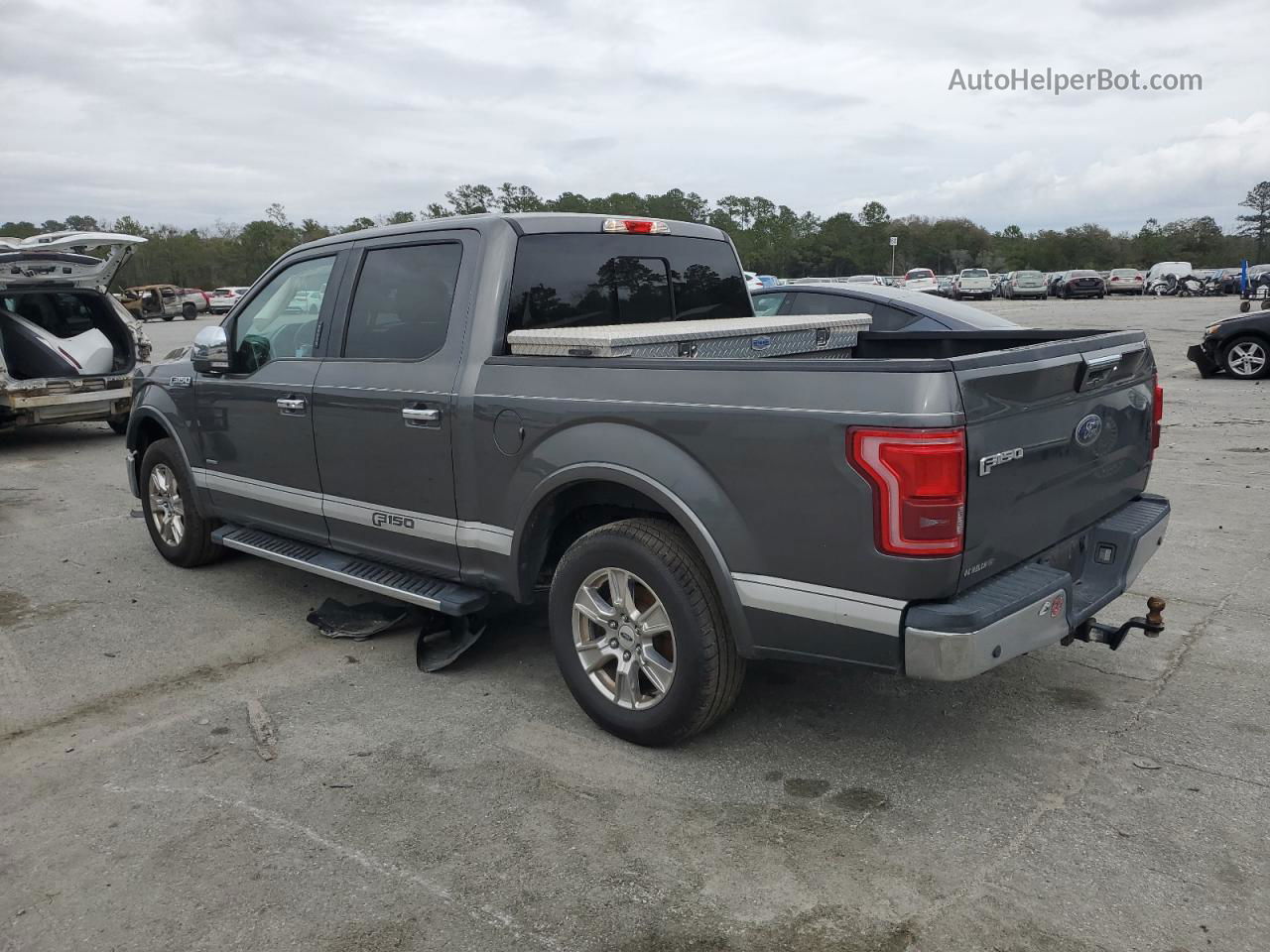 2017 Ford F150 Supercrew Gray vin: 1FTEW1CP6HFB04360