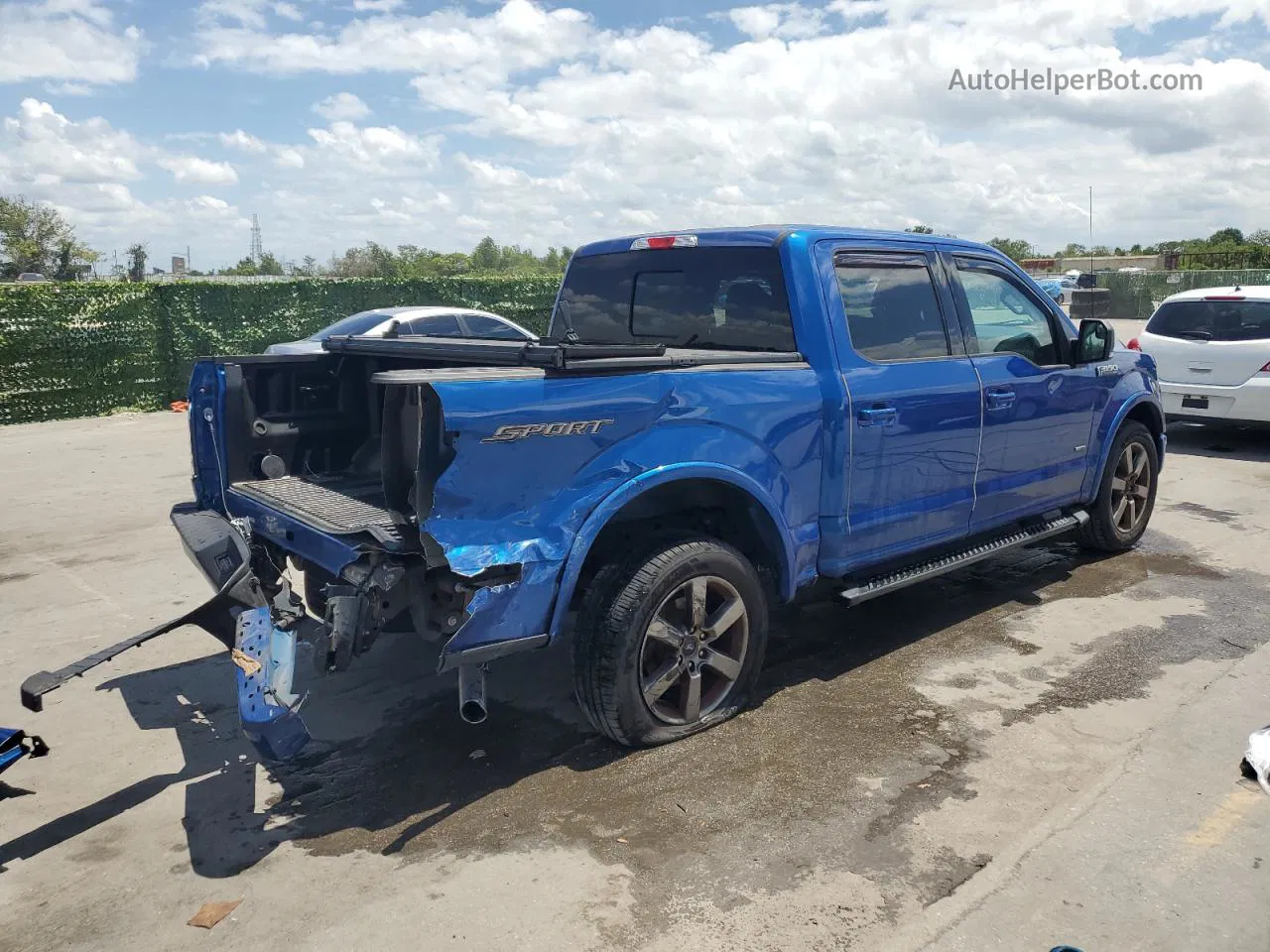 2017 Ford F150 Supercrew Синий vin: 1FTEW1CP6HFB06397