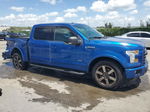 2017 Ford F150 Supercrew Blue vin: 1FTEW1CP6HFB06397