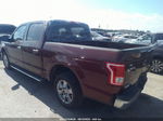 2017 Ford F-150 Xlt Maroon vin: 1FTEW1CP6HKE11910