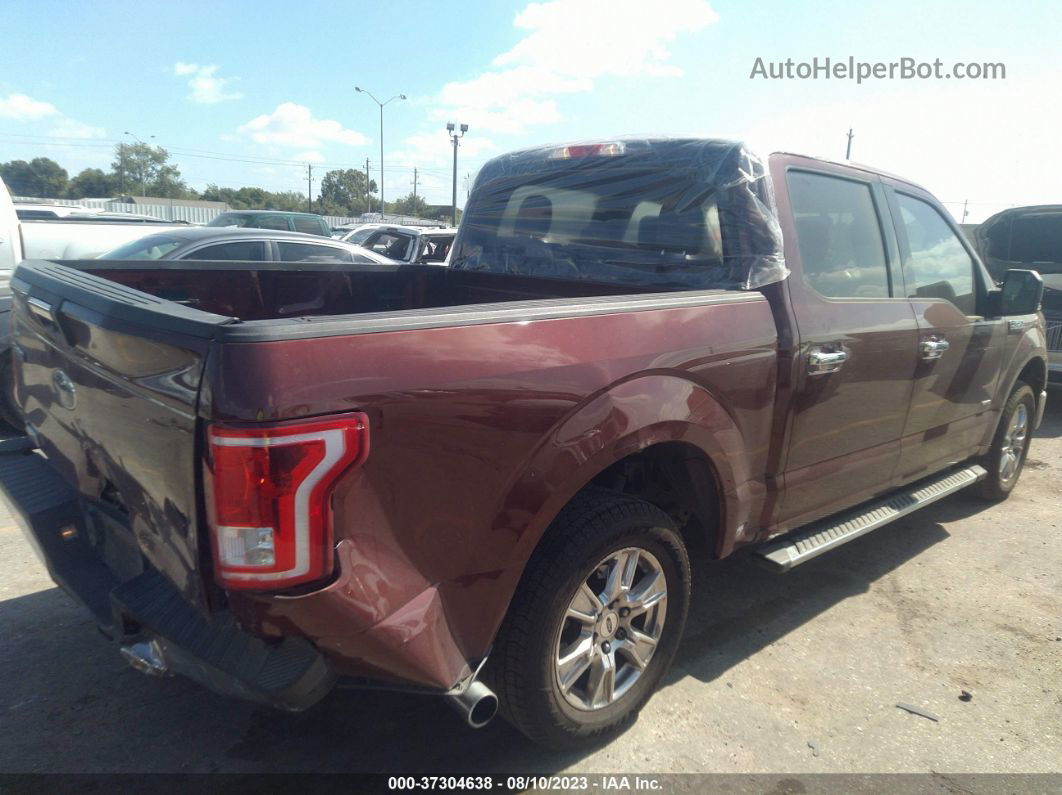 2017 Ford F-150 Xlt Maroon vin: 1FTEW1CP6HKE11910