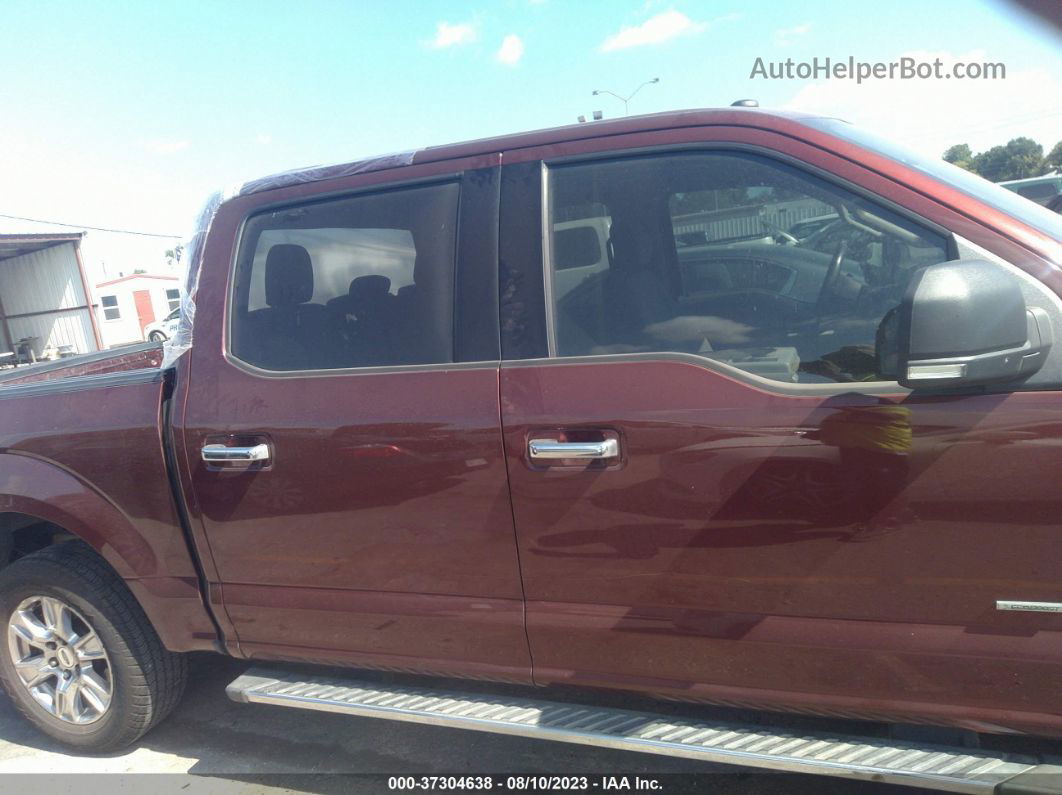 2017 Ford F-150 Xlt Maroon vin: 1FTEW1CP6HKE11910