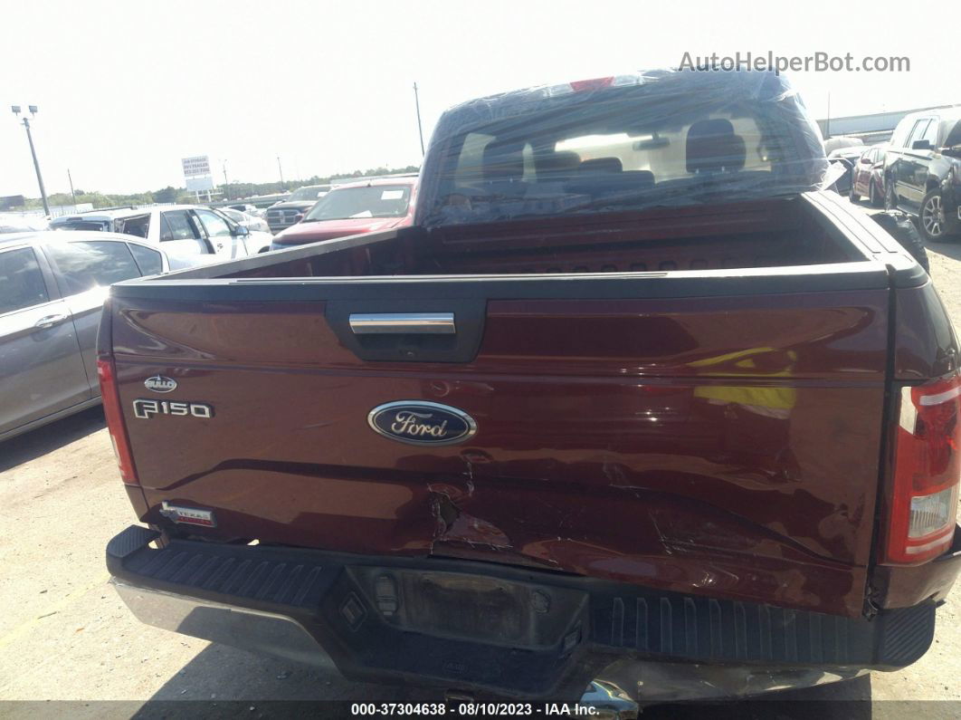 2017 Ford F-150 Xlt Maroon vin: 1FTEW1CP6HKE11910