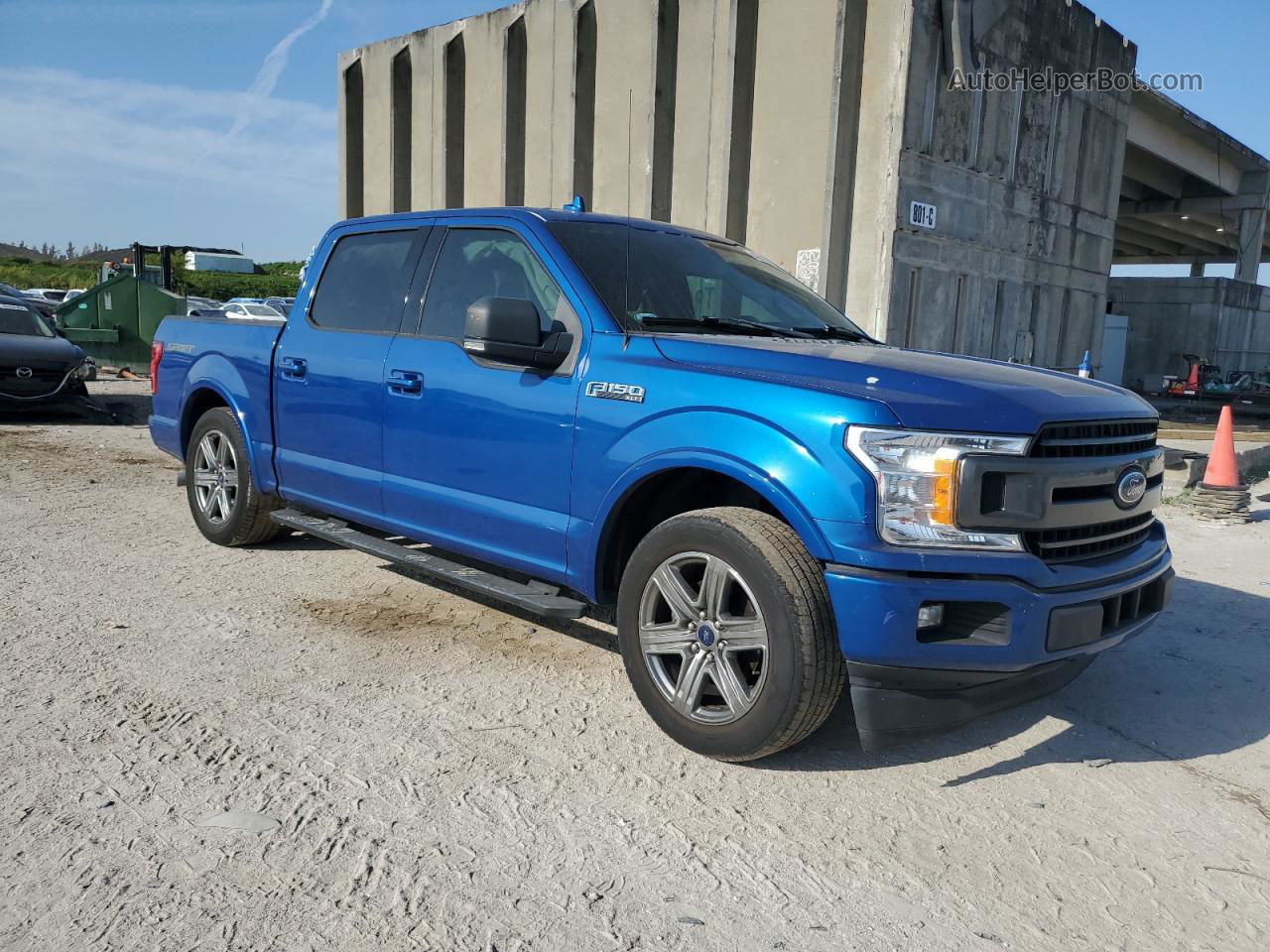 2018 Ford F150 Supercrew Blue vin: 1FTEW1CP6JKC38363