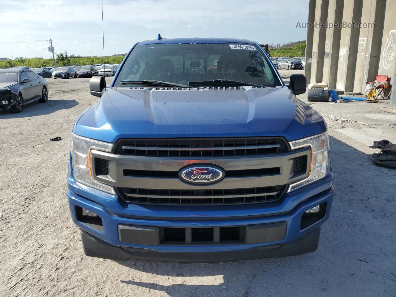 2018 Ford F150 Supercrew Blue vin: 1FTEW1CP6JKC38363