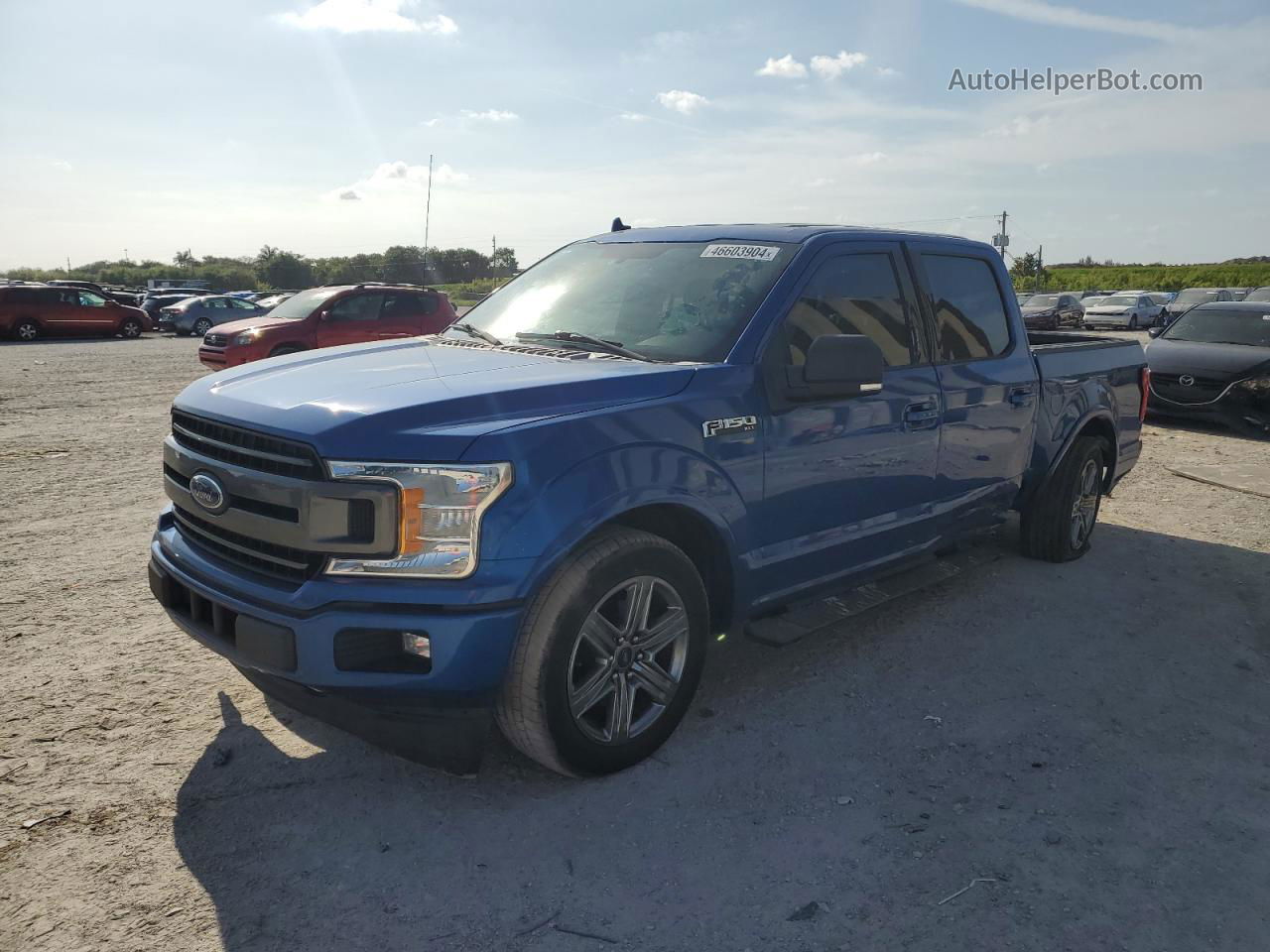 2018 Ford F150 Supercrew Синий vin: 1FTEW1CP6JKC38363