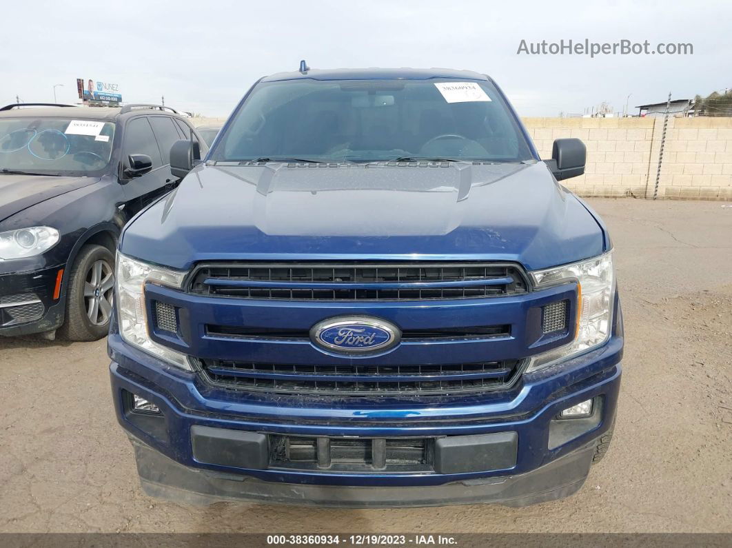 2018 Ford F-150 Xlt Blue vin: 1FTEW1CP6JKF13231