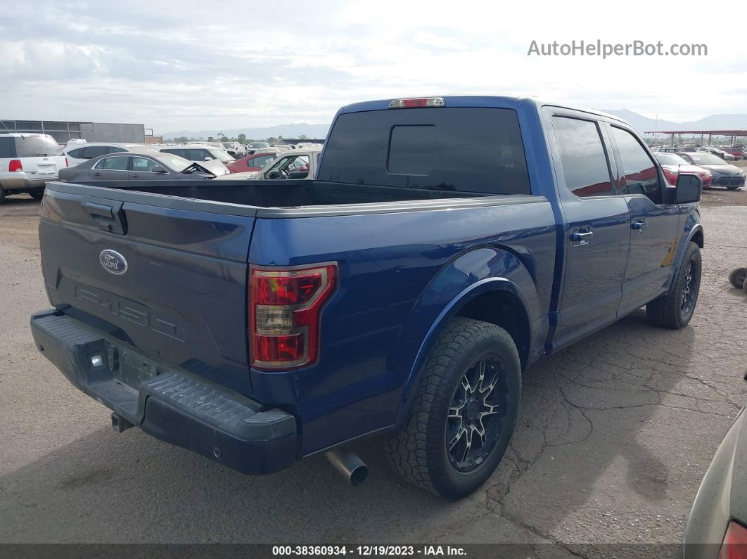 2018 Ford F-150 Xlt Blue vin: 1FTEW1CP6JKF13231