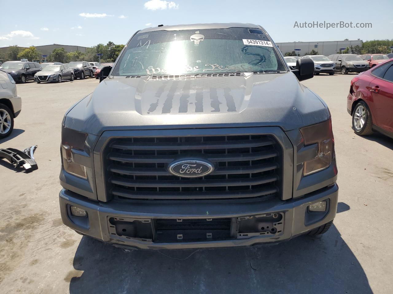 2017 Ford F150 Supercrew Gray vin: 1FTEW1CP7HFC81497