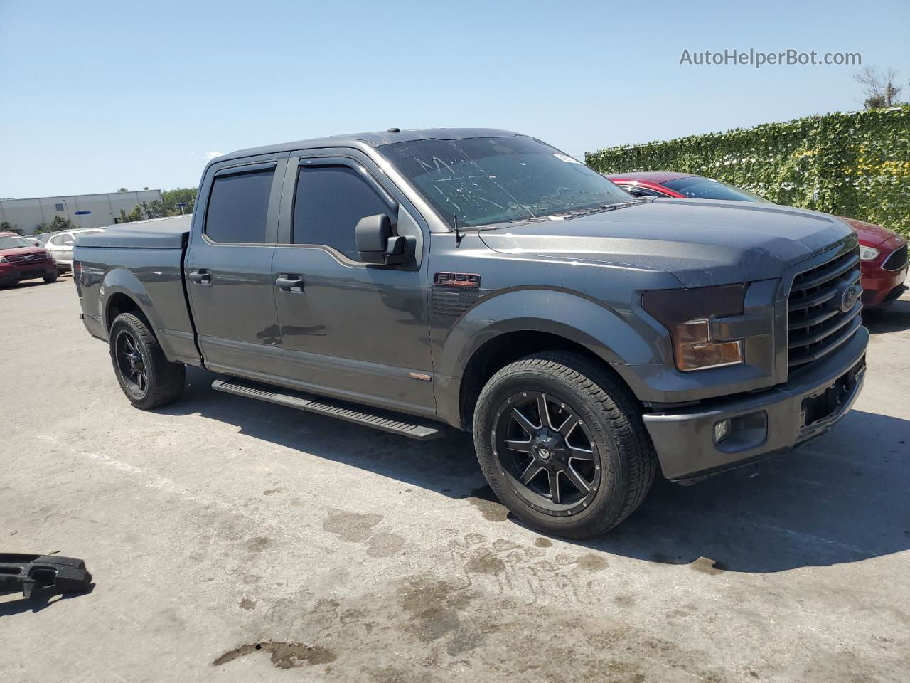 2017 Ford F150 Supercrew Gray vin: 1FTEW1CP7HFC81497