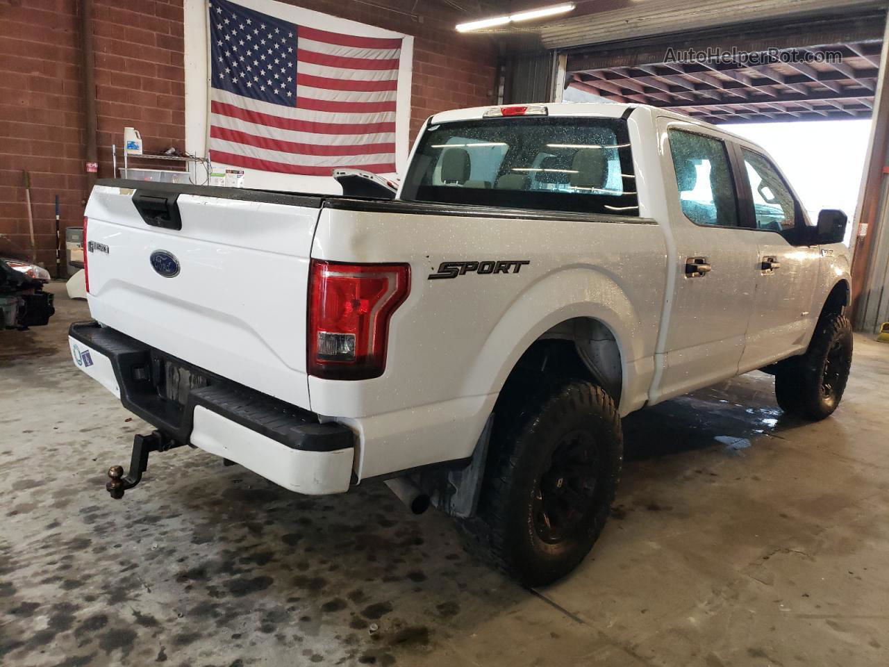 2017 Ford F150 Supercrew White vin: 1FTEW1CP7HKC45512